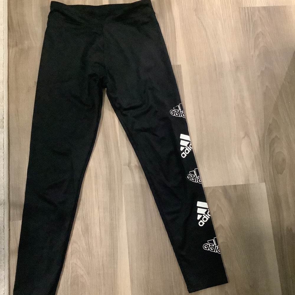 Adidas, M(10/12), black leggings